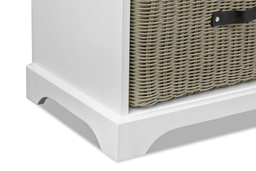 Statement Furniture Tetbury 9 Drawer White Storage Unit with Extra-Strong Baskets