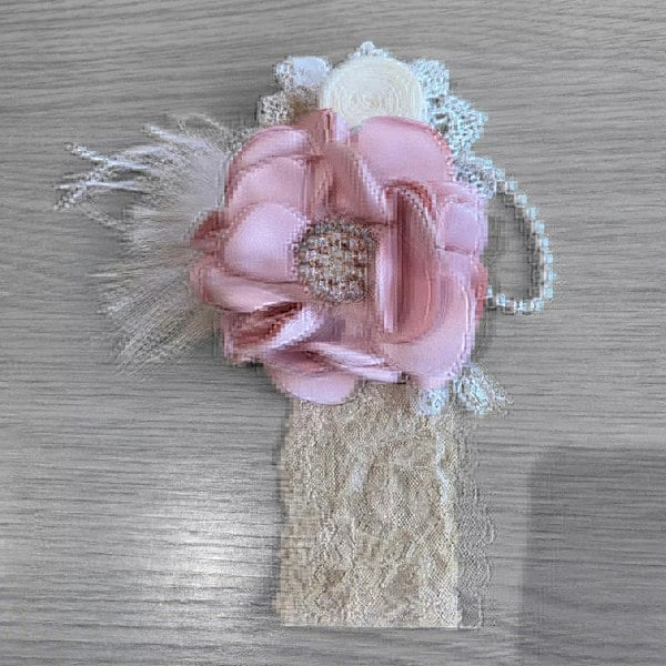 feather flower head piece 