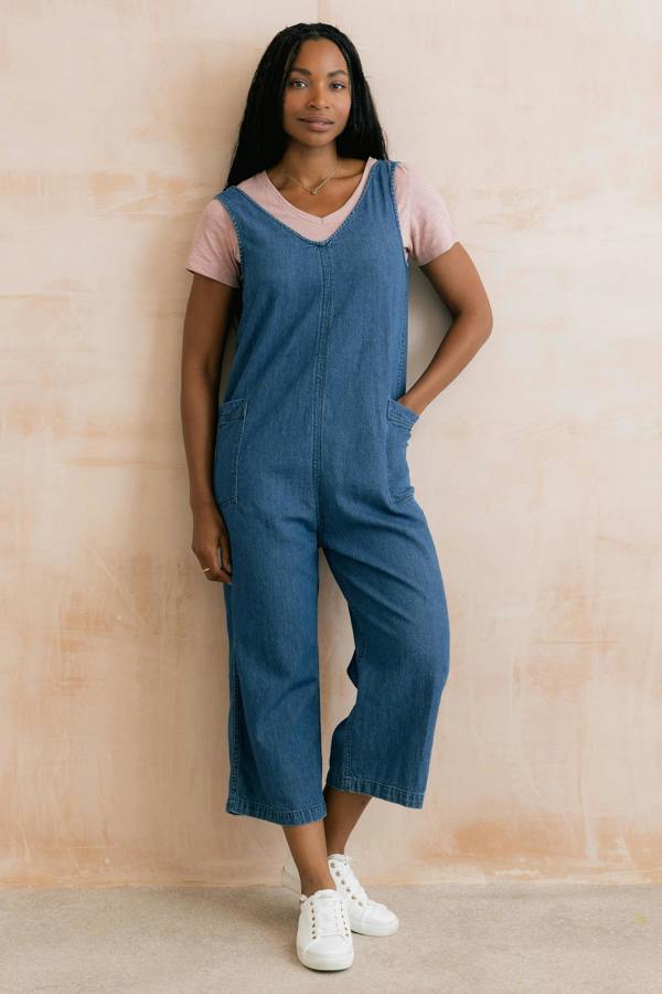 Lily & Me Erica Denim Wide Leg Jumpsuit