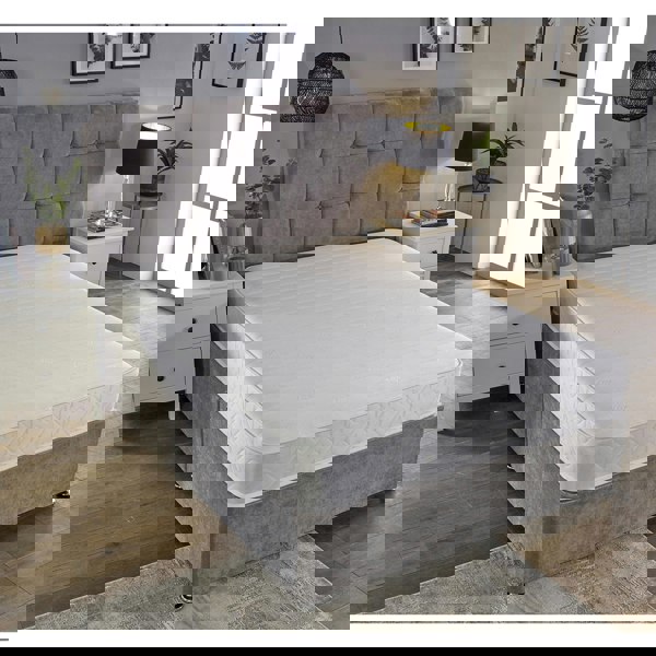 eXtreme Comfort Budget Memory Sprung Mattress - Quilted Cooltouch Straight Line Top Panel