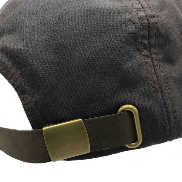 Heather Hats & Accessories Water Resistant Waxed Cotton Baseball Trucker Cap, Cotton Lining, Outdoor Wear, Brown