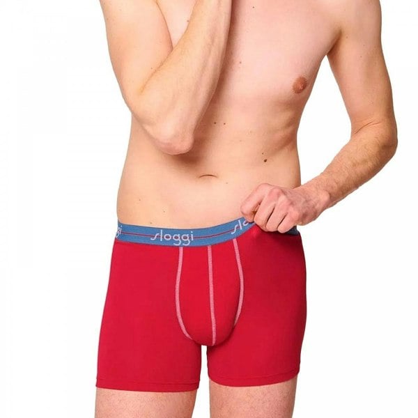 Sloggi Start 3-Pack Short, Red/Blue/Grey