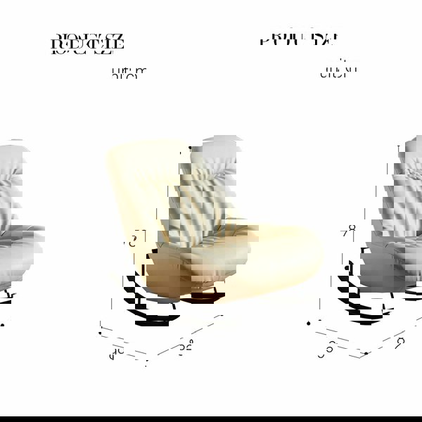 Weilai Concept Lutz Rocking Chair With Footstool, Leather