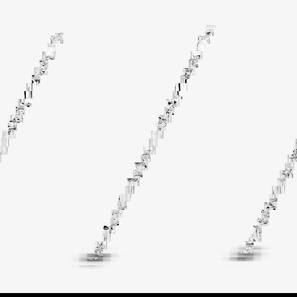 T. H. Baker 9ct White Gold 0.25ct Mixed Cut Lab Grown Diamond Half Eternity Ring LGR45675-25