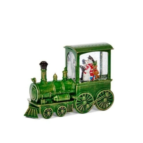 Samuel Alexander 17cm Battery Operated Frosty All Aboard Snow Swirling Christmas Lantern