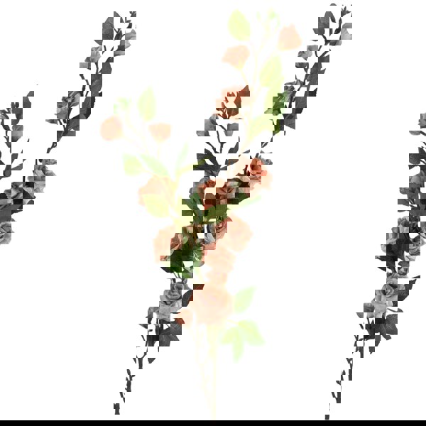 Leaf Pack of 6 x 90cm Artificial Pink Rose Stem