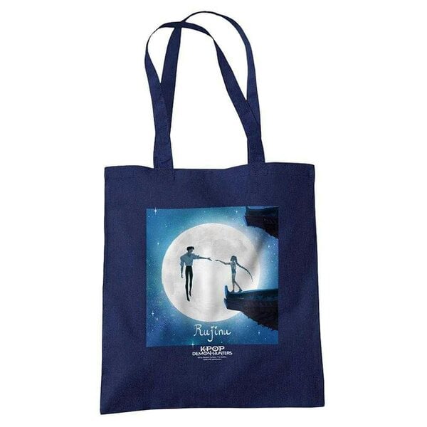 K-Pop Demon Hunters Rujinu Moon Rumi & Jinu Reusable Tote Bag - Navy