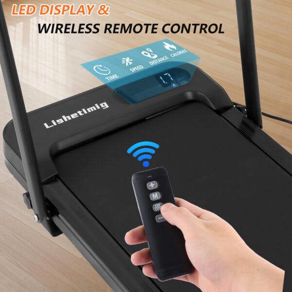 Leaper 2.5HP Foldable Handrail Treadmill with Remote & LED Display