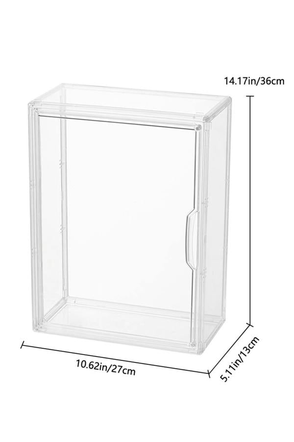 Living and Home 3-Tier Storage Display Case Wall Mount Transparent Toy Storage Box
