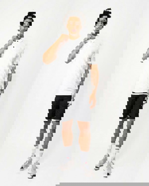 BOSS Orange Prime Mens Cotton-Piqué Polo Shirt with Logo Print NOS - White 100