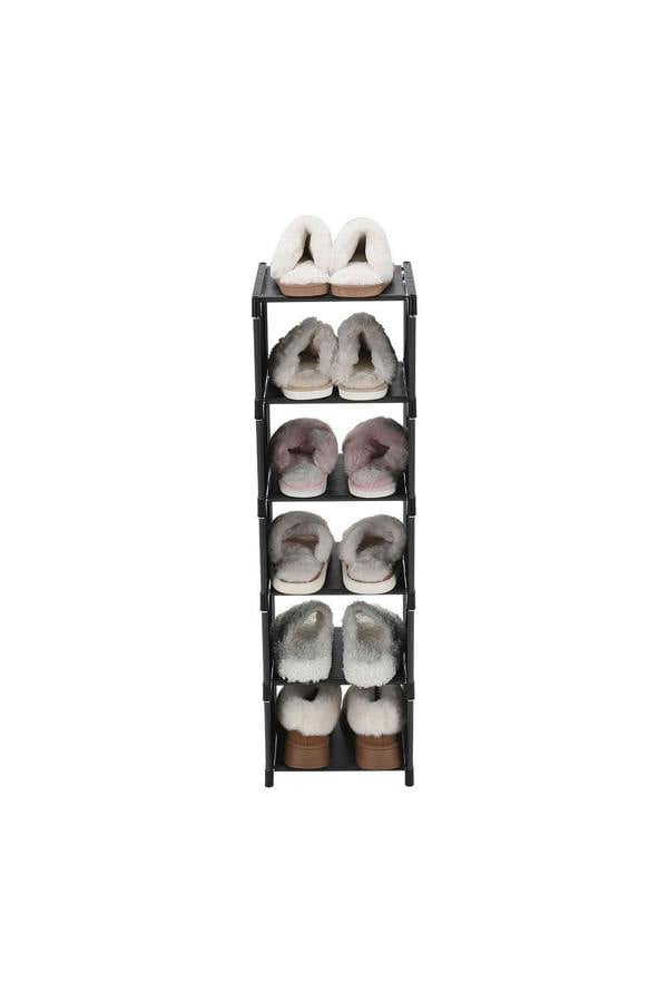 Living and Home 6-Tier Entryway Shoe Storage Rack Large Capacity Shoe Storage Organizer