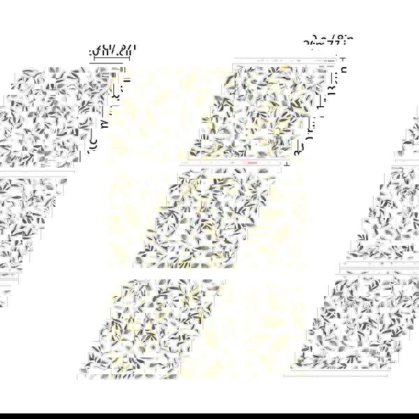 WALPLUS WSW3001 - Green Leaves Window Clings