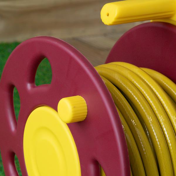 Samuel Alexander 15m Pro Wall Mounted Garden Hose Pipe with Spray Nozzle & Storage Reel