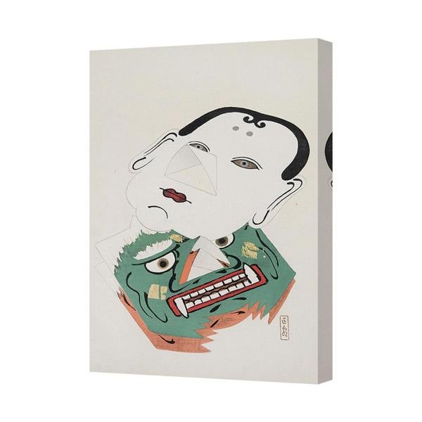 Benjamin Tate Design Abstract Geometric Face Canvas Art Print Surreal Wall Decor 7022