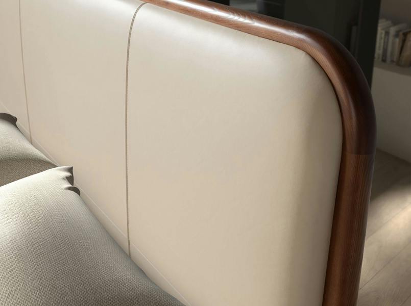 Angel Cerdá Cream leatherette bed 7198