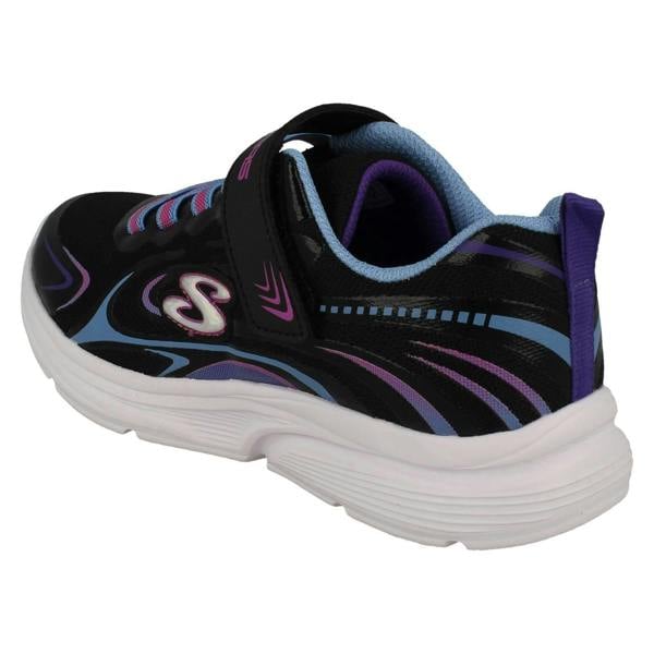 Skechers Girls Skechers Lightweight Machine Washable Trainers Eureka Shine 303520