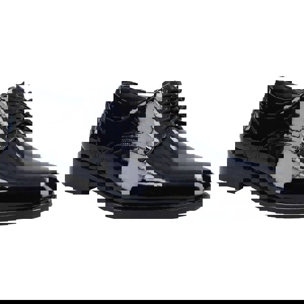 Hush Puppies Damien Lace Up Patent Leather Men's Black Patent Lace-Up Shoes