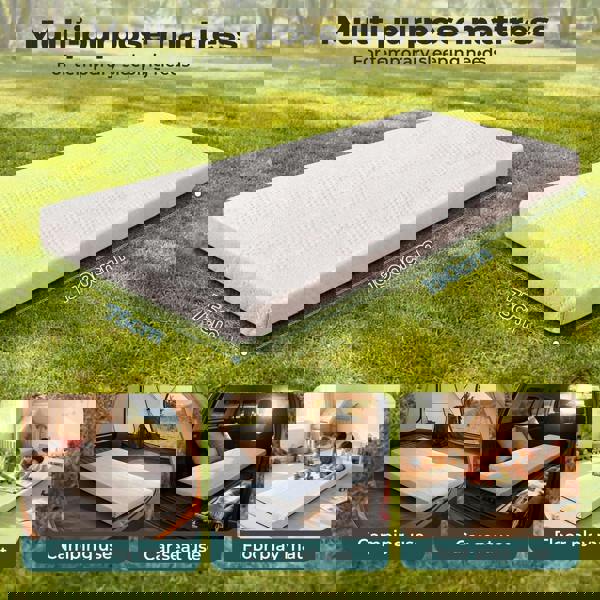 Lavio Camping Mattress Topper Memory High Density Foam Mattress Roll Floor Mat