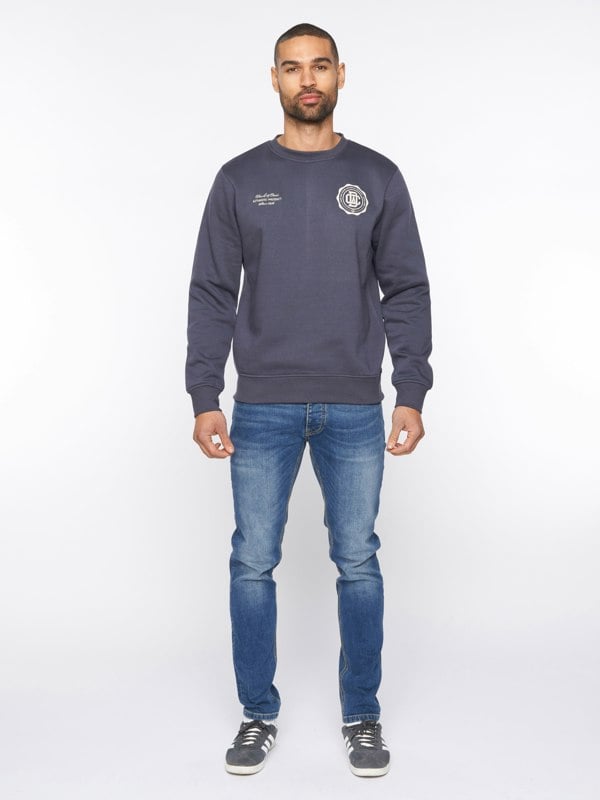 Duck and Cover Keyaan Crew Sweat Navy