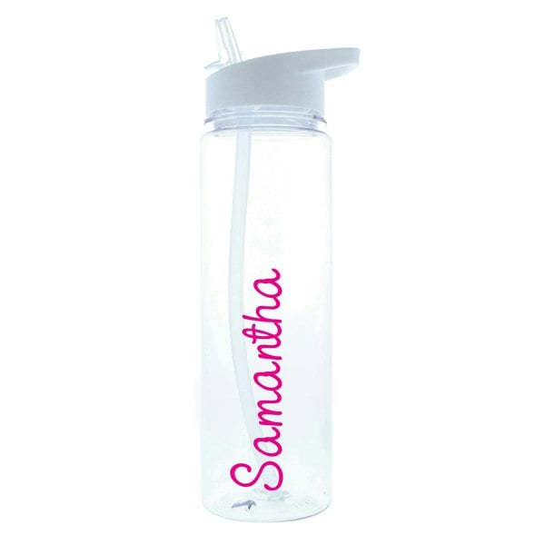 Personalised Memento Company Personalised Pink Name Water Bottle