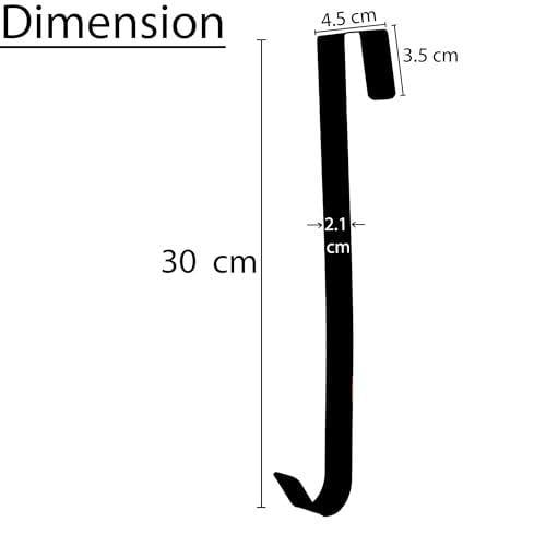 3cm Metal Wreath Hanger Silver for Doors, Festive Displays and Everyday Home Organisation image 5