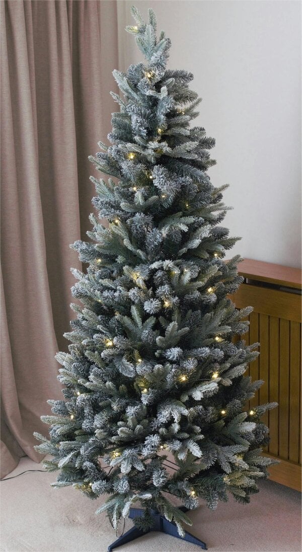 Scotts of Stow Xmas Haus PopUp Pine Effect Pre Lit Christmas Tree with Timer Power Supply