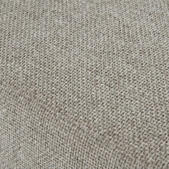 Wyld Haus Waterbury Upholstered Taupe Ottoman Accent Footstool Wooden Legs