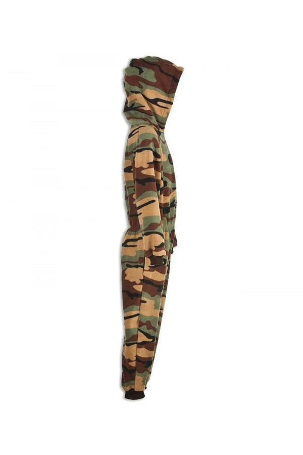 Camille Children's Camouflage Print Onesie Pyjama Sets For Boys
