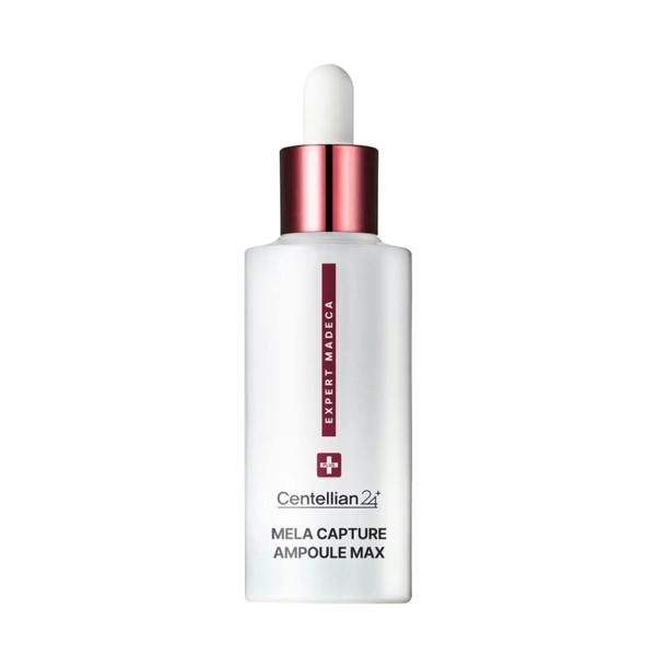 Centellian24 Expert Madeca Mela Capture Ampoule Max – 15ml clinical-grade anti-hyperpigmentation serum with TECA and Mela Capture Matrix available at Atelier De Glow UK.