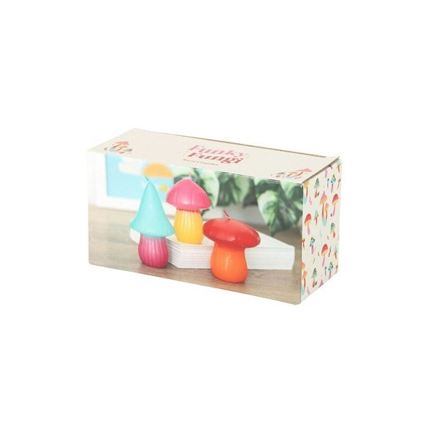 Serano Set of 3 Mushroom Shaped Candles