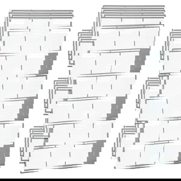 London Metro Classic Brick Brilliant White Glossy 3D Tile 30.5 x 30.5cm - 6 pcs