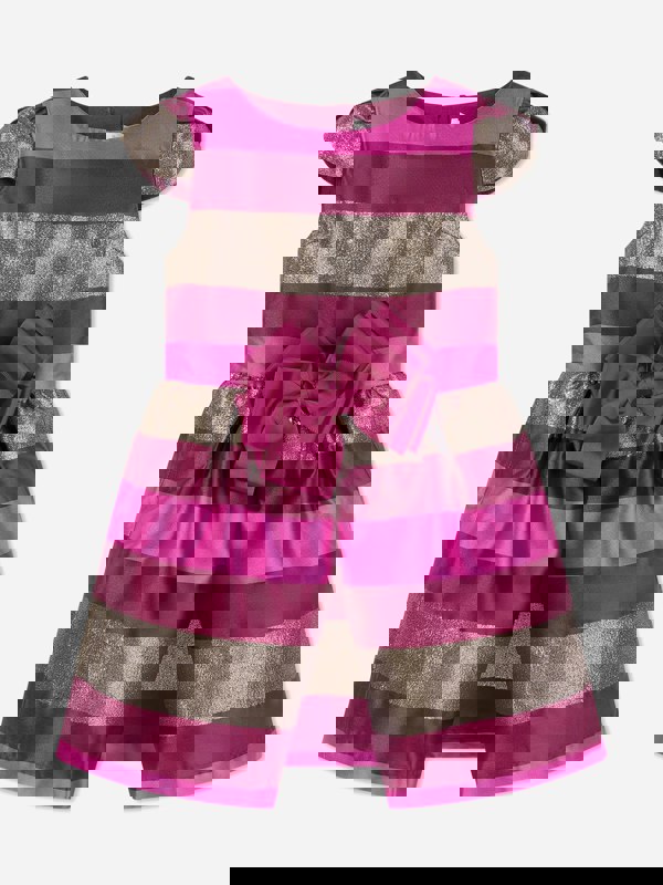 Angels Face Girls Desiree Striped Dress in Pink