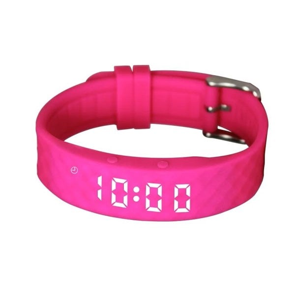 Pivotell Pink Pivotell Vibratime: Vibrating Pill Reminder Alarm Watch - with up to 12 Daily Alarms - Rechargable (USB Charger Included)