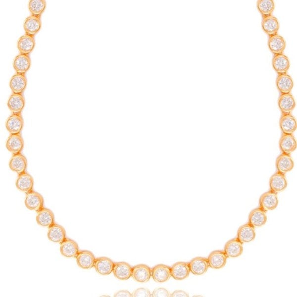 Lila Rasa Crystal Tennis Necklace