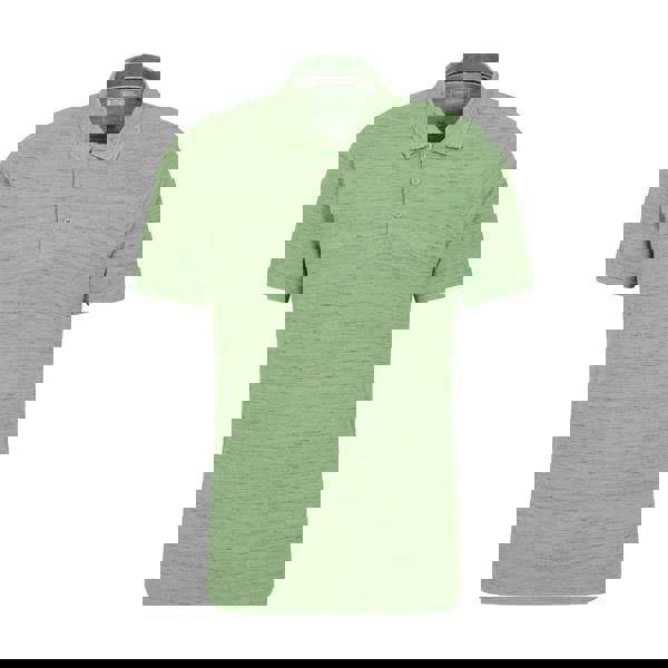 Mountain Warehouse Mens Dawnay Textured Pique Polo Shirt - Green