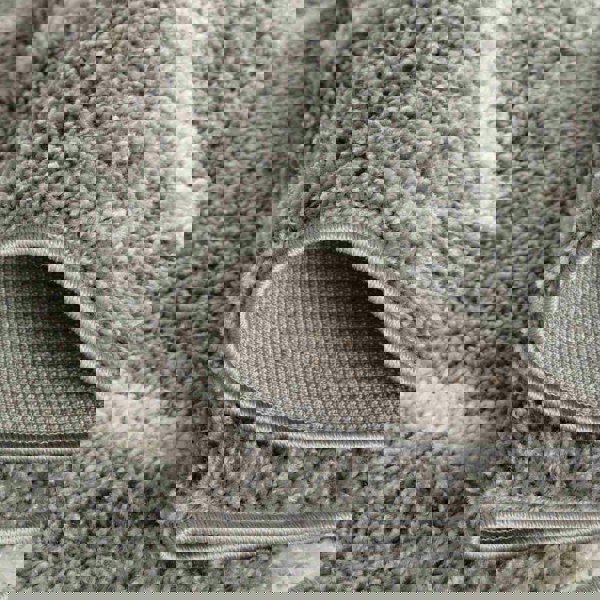 Trellis Design Thick Shaggy Area Rugs Grey