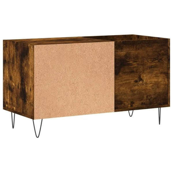 Berkfield Record Cabinet Smoked Oak 85x38x48 cm Engineered Wood