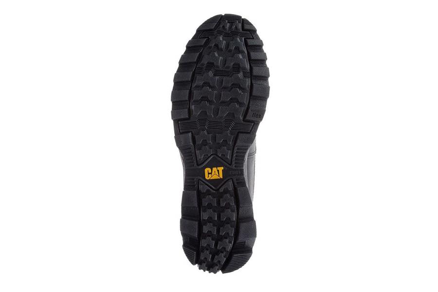 Caterpillar CAT (Caterpillar) Men's Founder Black Leather Everyday Ankle Boots