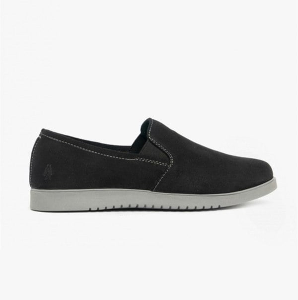 Hush Puppies EVERYDAY Womens Leather Casual Shoes Black