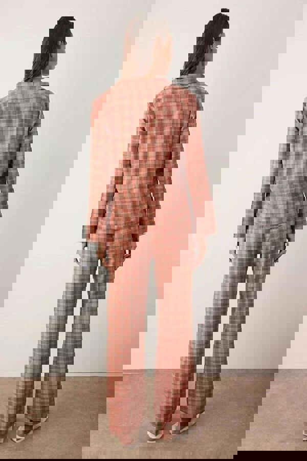 WOVCOR 2-Piece Cotton Winter Plaid Flannel Woven Pajama Set