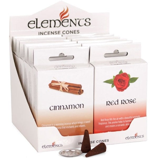 Serano Set of 12 Packets of Elements Incense Cones Mixed Fragrances
