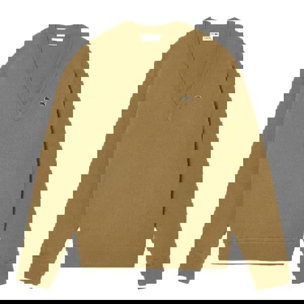 Lacoste Womens/Ladies Carded Moss Stitch Relaxed Fit Jumper - Brown - 