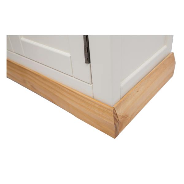 Cabinet Bits Trevi Off White 2 Door TV Cabinet Wood Knob