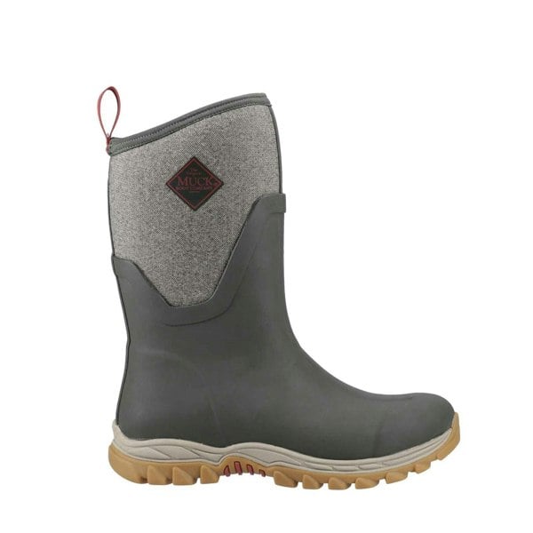 Muck Boots Arctic Sport II Mid Rubber Women's Olive/Herringbone Winter Mid Calf Boots
