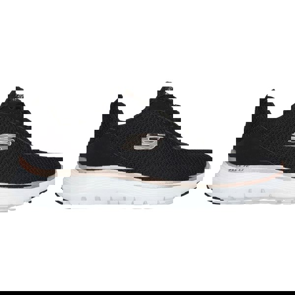 Skechers Flex Appeal 5.0 Uptake Women's Trainers in Black/Rose Gold