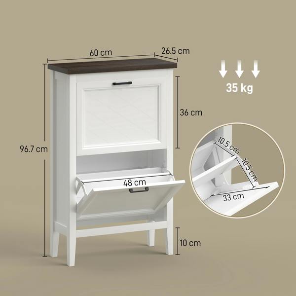 Flip-down Shoe Cabinet