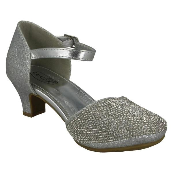 Spot On Girls Spot On Mid Heel Glittery Shoes H3082