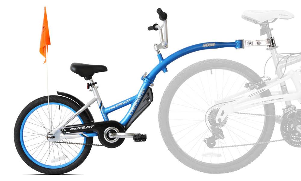 WeeRide Pro Pilot Tagalong Trailer Child Bike Seat - Blue
