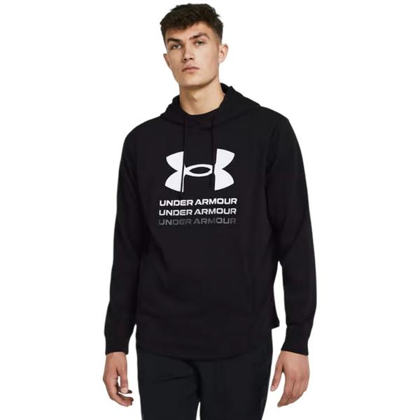 Under Armour Mens Rival Terry Graphic Hoodie - Black - 