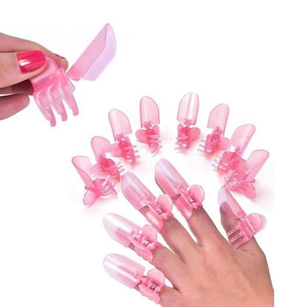Aquarius Nail Polish Protection Clipper Guard Pink Plastic Tips 10 Pack Manicure